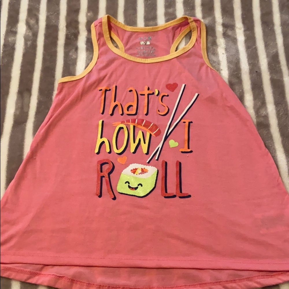 Girls Pajama Top - That’s how I Roll - Size L